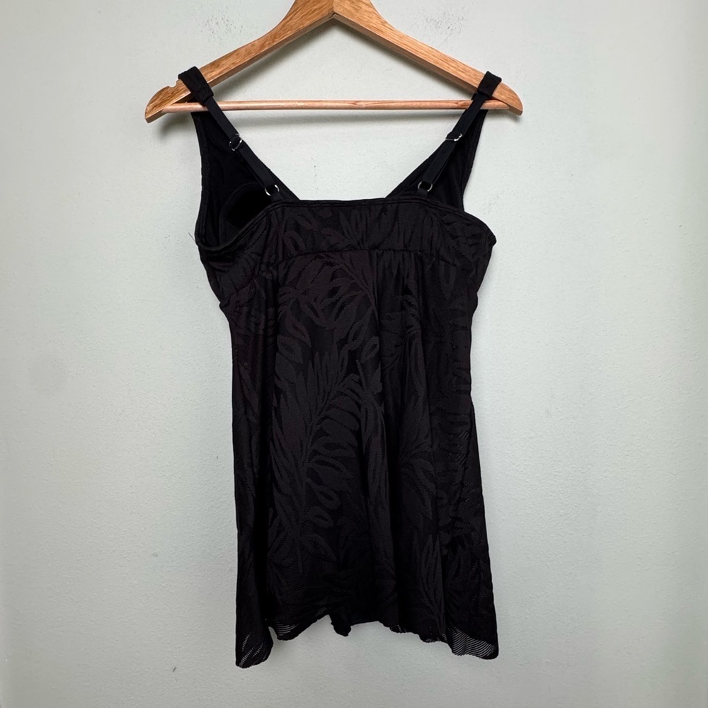 Swim Solutions Women's Tummy-Control Swim Dress Modest Vacation Travel Sz 12 NEW - Picture 6 of 12